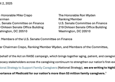 Sign on Letter Medicaid Cuts – Senate Finance Committee